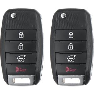 X AUTOHAUX 2pcs 4 Button Proximity Smart Car Keyless Entry Remote Control Key Fob for Kia Soul 2014-2019 SUV 433MHz 60 Chip OSLOKA-875T FSK 95430-B2100 95430B2100 Only Fit for PSD