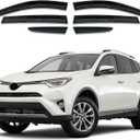Shatterproof Out-Channel Window Deflectors for Toyota RAV4 2013-2018, Rain Guards Window Visors for Cars Vent Deflector Car Accessories (for RAV4 13-18 6-PCS)