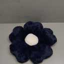 Flower Pillow, Flower Shaped Pillow Decorative Throw Pillows for Bed Couch, Cute Daisy Pillow Dorm Decor Floor Seating Cushion (Navy Blue, 15 Inches)
