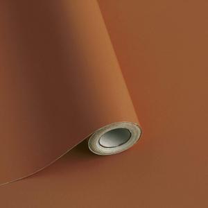 Safiyya 393"x17.7" Dark Orange Peel and Stick Wallpaper Solid Color Wallpaper Dark Orange Contact Paper Self Adhesive Removable Wallpaper for Wall Furniture Vinyl Rolls