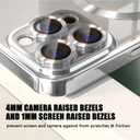 2 x Misscase for iPhone 16 Pro Case with Privacy Screen Protectors,[Camera Lens Protector] Clear Magnetic Luxury Plating Case Compatible with MagSafe Elegant Anti-Scratch Case Cover Silver