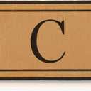 STINI Coco Coir Door Mats - 20" X 32" Personalized Welcome Door Matt Outdoor Entrance Home, Customizable Door Mat Outside Entrance Front Doormat, Monogram C Back Doormat Outdoor All Weather Floor Mat