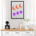 16 Pcs Reusable Painting Stencils for Adults, 4 Sizes Heart Moon Star Circle Templates for DIY Crafts, Drawing on Canvas, Wood, Fabric, Wall Decor (Not a Toy)