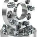 20mm Hubcentric Wheel Adapters 5x114.3 to 5x120, 5x114.3 (Hub) to 5x120 (Wheel), Compatible For Honda Acura Only With 64.1mm Center Bore -Allow your vehicle to use 5x120 Wheels (2pcs m12x1.5 Studs)