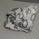 Luciphia Premium Soft Dog Blanket for Small Medium Large Dogs Washable 300GSM Fluffy Warm Fleece Puppy Cat Paw Print Pet Flannel Grey Paw M(30"x20")