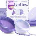 Comfydisc: 2X (S & L) Reusable Menstrual Discs with Pull-Off String for Easy Insertion & Removal, 12-Hour Leak-Proof Protection, Body-Safe Silicone & Includes Carrying Pouches