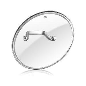 Antrader Tempered Glass Lid, Glass Covers for Pots,Pans and Skillets,1Set,Clear
