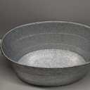 Achla Designs Oval Galvanized Tub