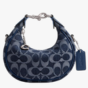 Coach Women's Washed Denim Signature Jonie Bag, Blue