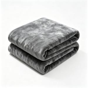 Fleece Blanket Cozy Warm Fall Bed Couch Outdoor Travel Gift (Grey, Twin)