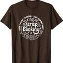 Crafting Funny Saying Hobby Designer Scrapbooking T-Shirt Large Brown