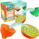 Marble Genius Stunts Trampoline Set: Includes 2 New Patented Trampolines and 2 Catch Buckets, Compatible with Other Marble Genius Products, Includes Online App, for Ages 5 and Above, Orange Swirl