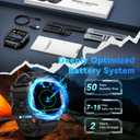 Smart Watch for Men Fitness Tracker: Waterproof Military Digital Mens Watches Make Answer Call Smartwatch Android Phone iPhone Samsung Compatible Step Pedometer Running Sleep SpO2 Heart Rate Monitor