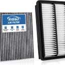 Engine+Cabin Air Filters Set Fit for 2016-2022 Honda Pilot, 2014-2020 Acura MDX, 2017-2025 Ridgeline, 2019-2025 Passport Engine Air Filter Automotive Accessories CF10134 CA12061