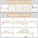 Chicken Perch, Natural Beech Wood Roosting Ladder, Chick Perch for Strong Wooden Roosting Bar for Poultry, Jungle Gym & Toys.