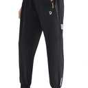 Boys Lightweight Jogger Pants Youth Kids Quick Dry Hiking Active Athletic Pants with Zipper Pockets (Black, L)