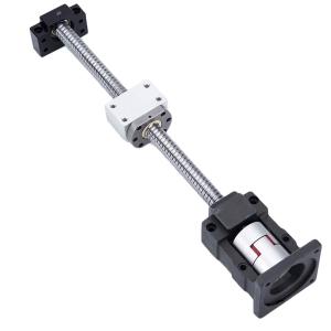 16mm CNC Ballscrew Kit SFU1605 RM1605 Anti-Backlash Ball Screw, L 61.02 in/1550mm + Nut + BK/BF12 Bearing End Block Supports + Coupler + Nut Housing+ Motor Bracket for Nema 23 Stepper Motor