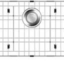 26.2" X 14.2" Large Sink Protector for Kitchen Sink,Metal Sink Rack with Strainer,Stainless Steel Sink Grid for Bottom of Sink,Sink Grate with Corner Radius 0.4" and Rear Drain for Single Bowl,1 pack