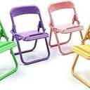 5Pcs Multicolour Simulation Mini Folding Back Small Chair Model Dollhouse Doll House Miniature Plastic Scene Props for Micro Landscape Dollhouse Furniture Mini Chair Dollhouse Accessories (1/12)