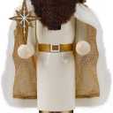 Joliyoou 15 inch Christmas Nutcracker, Wooden Nativity Nutcracker Collectible Jesus with Star Heirloom Gift, Hand-Painted Christmas Decor for Tabletop Mantel and Holiday Home Display