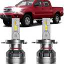 Fits for Toyota Tacoma 1997-2015 Hi/Lo Dual Beam Lights, 2pcs Super Bright 6000K White Hi/Lo Dual Beam Lights Blubs Package