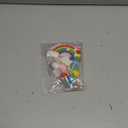 MEMOVAN Rainbow Cake Topper 15pcs Happy Birthday Cake Flag Banner, Colorful Rainbow Clouds Balloon Ball Cake Cupcake Topper Colorful Rainbows Cake Decoration for Boys Girls Birthday Baby Shower Party