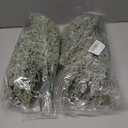 2 x Set of 24 Christmas Artificial Pine Branches 12.6" Faux Plants Evergreen Cedar Picks Fake Pine Needles Leaves Sprigs Winter Greenery Stems for Xmas Tree DIY Wreath Garland Holiday Accessories (Snow)