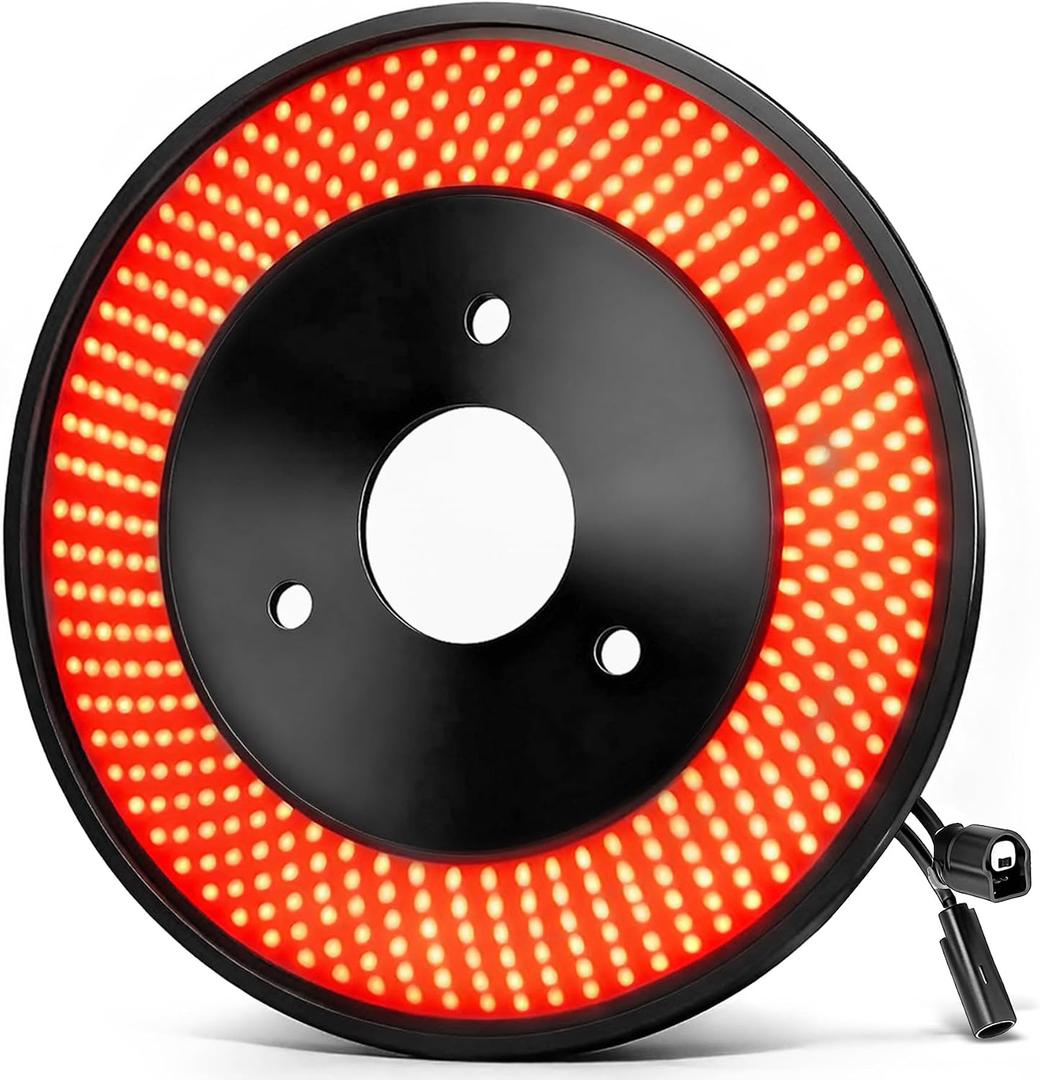 Bronco Spare Tire Brake Light for Ford Bronco 2021 2022 2023 2024 2/4 Doors Third Brake Light Plug & Play 3-Side Wheel Light LED Ring Ford Bronco Accessories