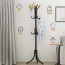 Simple vertical floor -to -ceiling cloak rack, household door at the door of the house, multi -function storage rack in the living room office