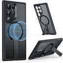 ESR for Samsung Galaxy S24 Ultra Magsafe Case with Kickstand, Wireless Charging Compatible with Magnetic, 3 Stand Modes, Military-Grade Protection, Shockproof Case Slim Fit for S24 Ultra, Black