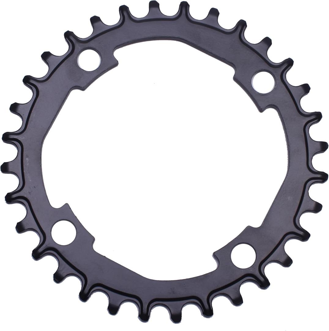 PROWHEEL 32T/34T/36T/38T/40T/42T/44T/46T/48T Chainring 104BCD Round Narrow Wide Single Bike Chainring for 9/10/11/12-Speed,MTB,e-Bike,Electric Bicycle,Road Bike,City Bike,Folding Bike,BMX