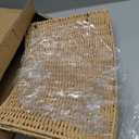 Handmade 42in Christmas Tree Collar Basket Skirt-Elegant Woven Rattan Ring Base Cover-42in Stand Decoration for Holiday Home-Ideal for Covering Tree Stand