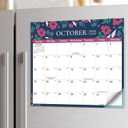 Aesthetic 2025-2026 Magnetic Calendar for Refrigerator, 21-Month Fridge Calendar Magnet from October 2025 to June 2027, Easy OrganizingTwilight Petals