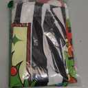 FuWeave 6 Pcs Christmas Chair Covers Red and Lime Green Xmas Chair Back Covers Green Christmas Monster Chair Protector Slipcovers Washable Winter Dining Room Seat Covers for Home Hotel Kitchen Decor