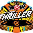 Wow Sports Thriller Towable Deck Tube for Boating Adults, Tubing Boat Inflatable for Water Sports, 3 person