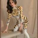 Women's sexy cosplay long sleeved zippered jumpsuit Japanese anime tight fitting underwear