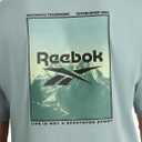 Reebok Mens Peak Short Sleeve T-Shirt, Standard Fit, Lightweight Cotton-Poly Fabric (Medium)