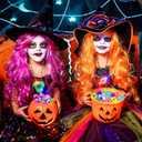 Halloween Party Favors for Kids, 66Pcs Light Up Rings Necklaces Halloween Goodie Bag Fillers Treats Non Candy Prizes Glow in The Dark Hallo ween Toys Bulk Classroom Favors Trick or Treat Gifts