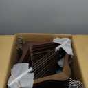 SereneLife 60-Pack Vintage Wooden Suit Hangers  Heavy-Duty, Non-Slip Clothes Hanger Set with 360 Chrome Swivel Hook & Notches  Solid Wood Coat Hangers for Suits, Jackets, Dresses & More