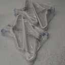 TIMMY Non-Slip Velvet Hangers - Suit & Coat (50-Pack) Ultra Thin Space Saving Heavy Duty Hangers Hold Up-to 10 Lbs - White/ Silver