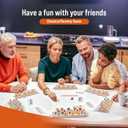 Rummy Cube Game Set 6 Plays with 6 Wooden Holders and 160 Rummy Tiles, Travel and Family Board Game