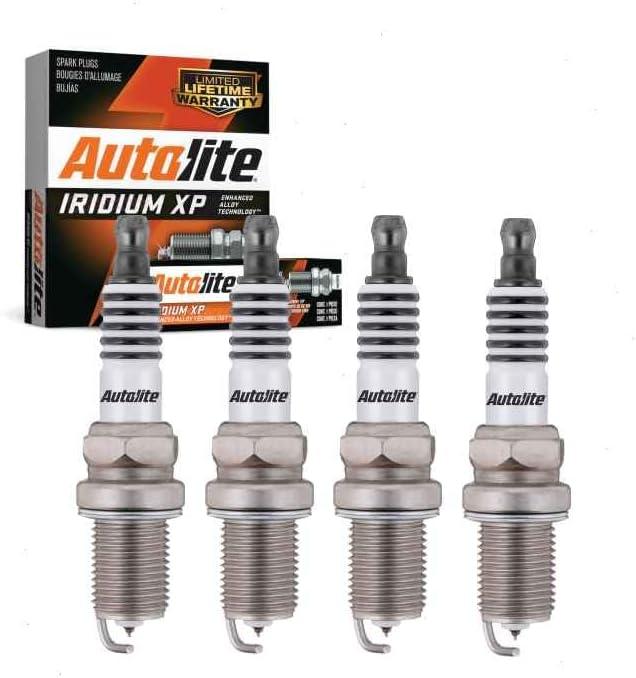 4 pc Autolite Iridium XP Spark Plugs compatible with Mitsubishi Lancer 2.0L 2.4L L4 2002-2017