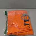 fun shack Men's Prisoner Costume, Orange Jail Inmate Jumpsuit, Adult Prison Outfit for Halloween or Costume Parties, Size L