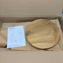 bali & pari Terah Mid-Century Modern Natural Finsihed Solid Teak Wood Ottoman/Footstool