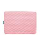 Mattress Pad Cover for Pack and Play Girls, Ultra Soft Pink Waterproof Playard Sheet|Mini Crib Sheet Quilted 39" x 27" fits for Baby Foldable and Playard Mattress, Portable Mini Crib