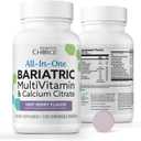 Bariatric Choice All-in-One Chewable Bariatric MultiVitamin with Iron & Calcium Citrate, Very Berry (120ct)