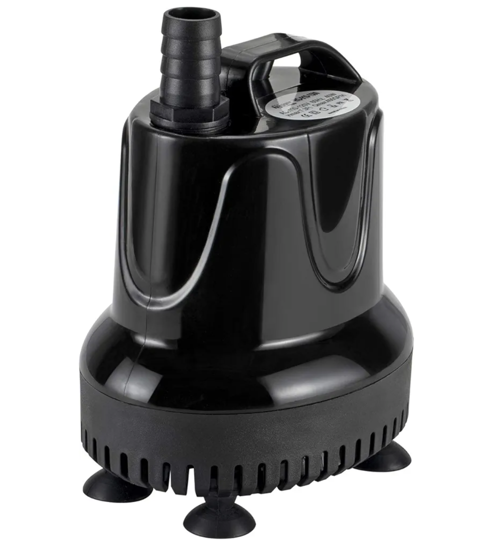 Hygger 215 GPH Quick Water Change Aquarium Pump Submersible Fountain Water Pump Fish Tank Pond Drain Transfer Pump with 2 Adaptors Black