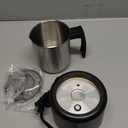 Milk Frother and Steamer, 500ml 4-in-1 Electric Foam Maker with Dial Control & LED Indicator, Hot & Cold Milk Frother, Non-Stick Stainless Steel, Silent, Easy to Clean, for Coffee, christmas gift