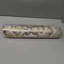 15 Inch Gold Floral Shaped Vinyl Placemats for Dinner Table Set of 6 Plastic Dining Table Mats for Wedding Annersary Kitchen Decoration