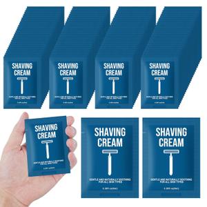Shaving Cream Bulk Travel 8ml/0.28fl oz,Disposable Shaving Cream in Bulk Travel Shave Cream for Hotel HomelessWhite TeaPack of 50)